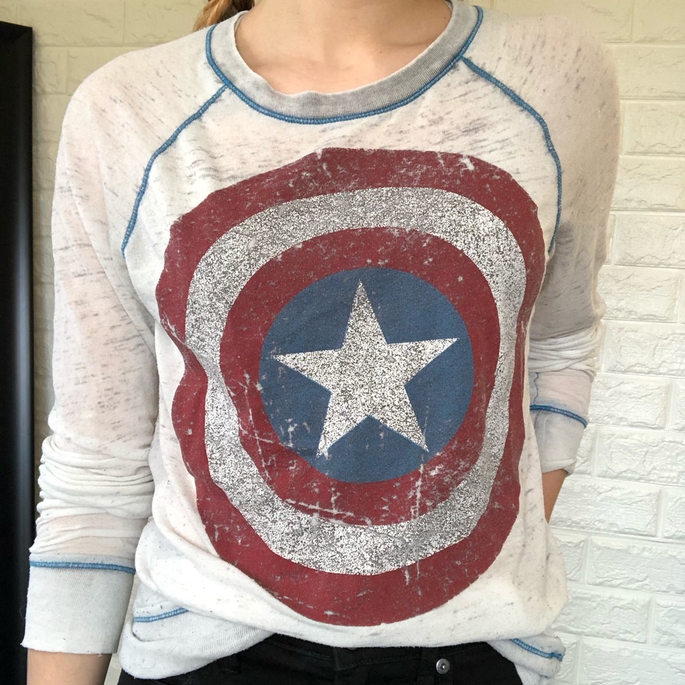 Marvel Captain America’s  Shield Long Sleeve!